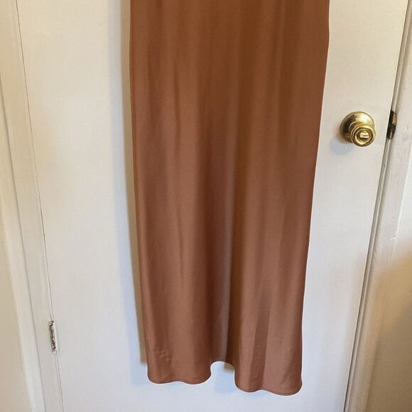 WAYF Cami Slip Midi Dress in Brown Size Large NWT - Picture 4 of 13